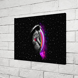Холст прямоугольный Космический кот, цвет: 3D-принт — фото 2