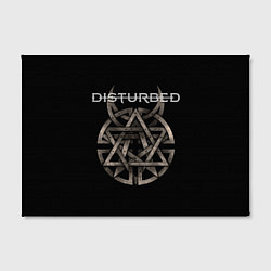 Холст прямоугольный Disturbed Logo, цвет: 3D-принт — фото 2