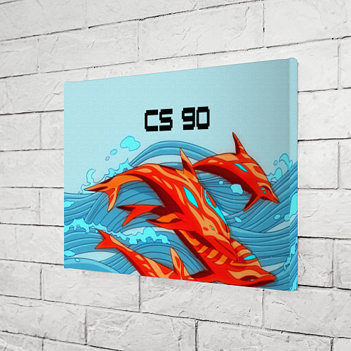 Картина прямоугольная CS GO: AR Style / 3D-принт – фото 3