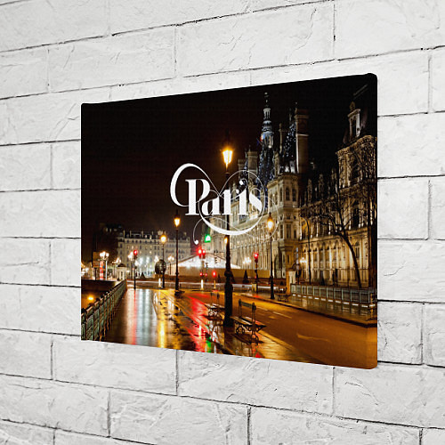 Картина прямоугольная Night Paris / 3D-принт – фото 3