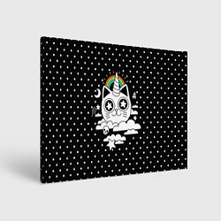 Холст прямоугольный Магический котик, цвет: 3D-принт