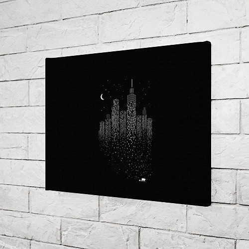 Картина прямоугольная Ночной город / 3D-принт – фото 3