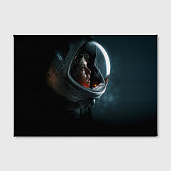 Холст прямоугольный Девушка космонавт, цвет: 3D-принт — фото 2