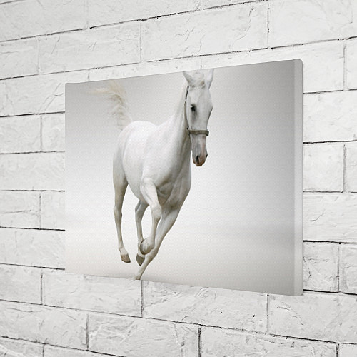 Картина прямоугольная Белый конь / 3D-принт – фото 3