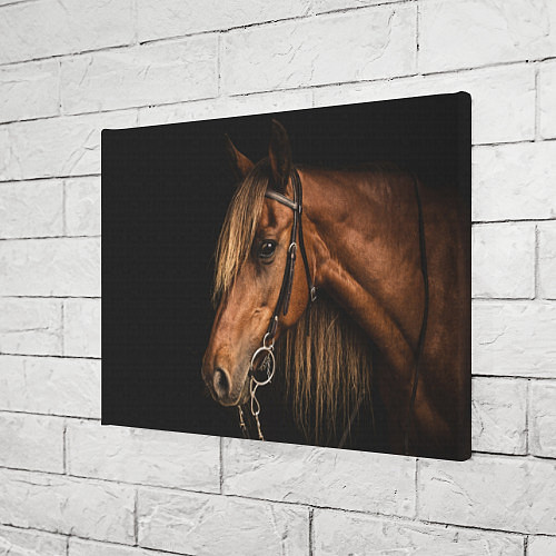 Картина прямоугольная Взгляд коня / 3D-принт – фото 3