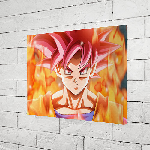 Картина прямоугольная DBZ: Super Goku / 3D-принт – фото 3