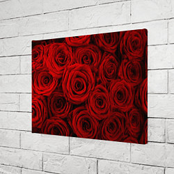 Холст прямоугольный Красные розы, цвет: 3D-принт — фото 2