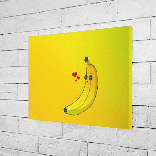 Картина прямоугольная Just Banana (Yellow) / 3D-принт – фото 3