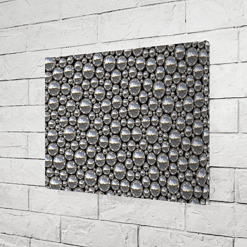 Картина прямоугольная Серебряные шары / 3D-принт – фото 3