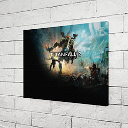 Холст прямоугольный Titanfall Battle, цвет: 3D-принт — фото 2