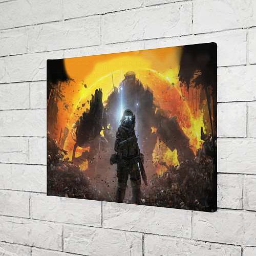 Картина прямоугольная Titanfall: Robots War / 3D-принт – фото 3