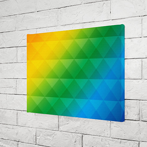 Картина прямоугольная Colored wall / 3D-принт – фото 3