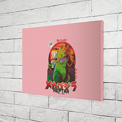 Холст прямоугольный Godzilla Reptar, цвет: 3D-принт — фото 2