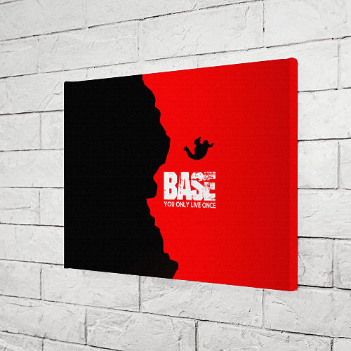 Картина прямоугольная Base Jumping: B&R / 3D-принт – фото 3