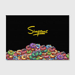 Холст прямоугольный Simpsons Donuts, цвет: 3D-принт — фото 2