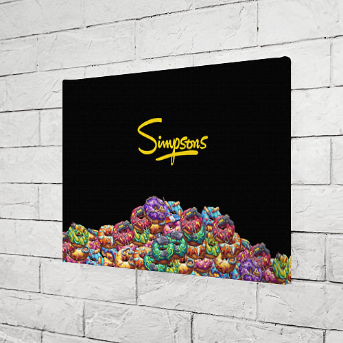 Картина прямоугольная Simpsons Donuts / 3D-принт – фото 3