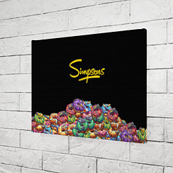 Холст прямоугольный Simpsons Donuts, цвет: 3D-принт — фото 2