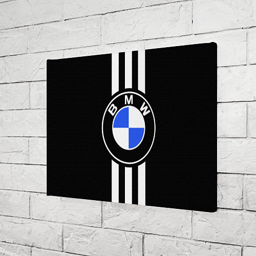 Картина прямоугольная BMW: White Strips / 3D-принт – фото 3