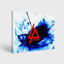 Холст прямоугольный Linkin Park blue smoke, цвет: 3D-принт