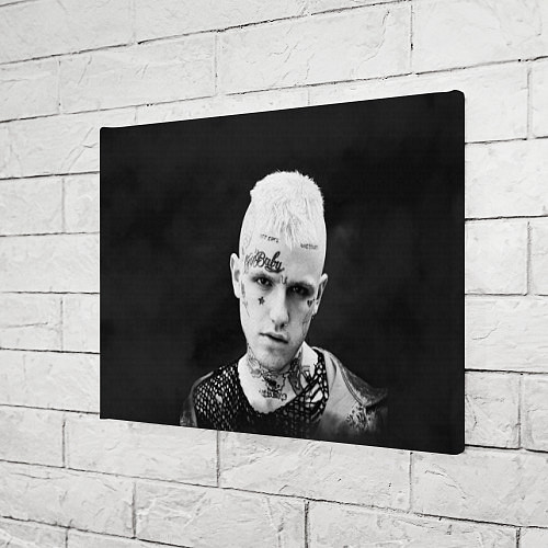 Картина прямоугольная Lil Peep: Black Edition / 3D-принт – фото 3