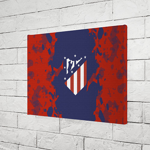 Картина прямоугольная FC Atletico Madrid: Blue & Red / 3D-принт – фото 3