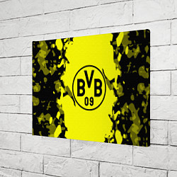 Холст прямоугольный FC Borussia Dortmund: Yellow & Black, цвет: 3D-принт — фото 2
