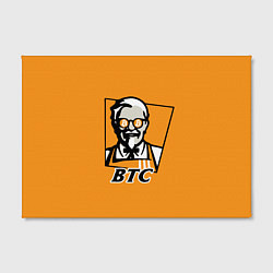 Холст прямоугольный BTC vs KFC, цвет: 3D-принт — фото 2