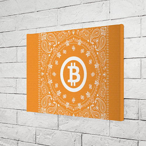 Картина прямоугольная Bitcoin Mandala / 3D-принт – фото 3