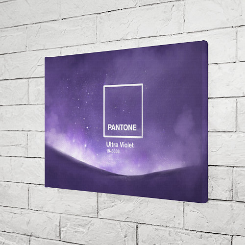 Картина прямоугольная Pantone: Ultra Violet Space / 3D-принт – фото 3