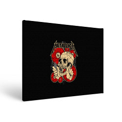 Холст прямоугольный Metallica Skull, цвет: 3D-принт
