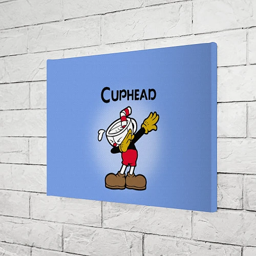 Картина прямоугольная Cuphead Dab / 3D-принт – фото 3