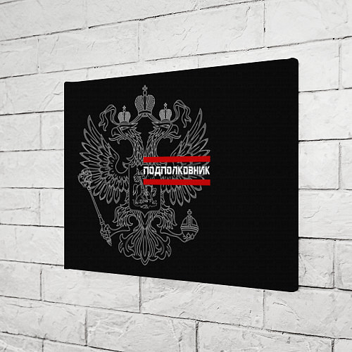 Картина прямоугольная Подполковник: герб РФ / 3D-принт – фото 3