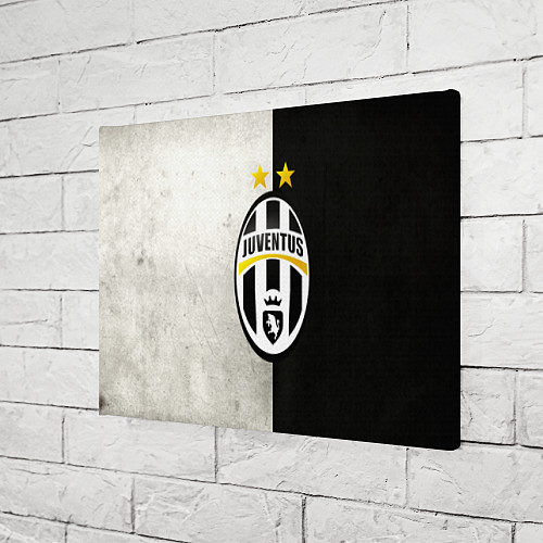 Картина прямоугольная FC Juventus W&B / 3D-принт – фото 3