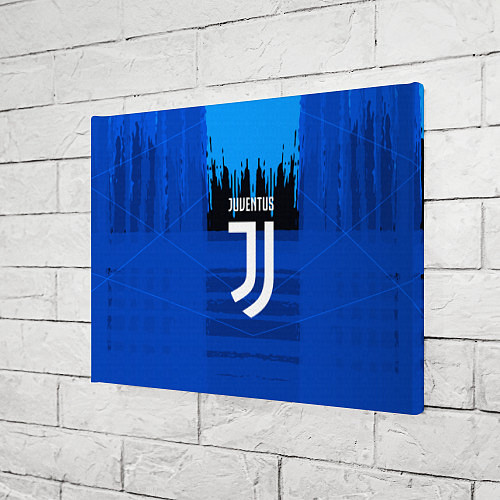 Картина прямоугольная FC Juventus: Blue Abstract / 3D-принт – фото 3