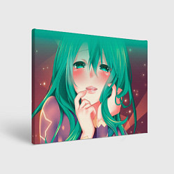 Холст прямоугольный Miku Ahegao, цвет: 3D-принт