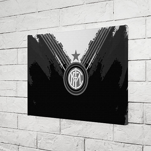 Картина прямоугольная FC Inter: Black Style / 3D-принт – фото 3