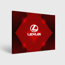 Холст прямоугольный Lexus: Red Light, цвет: 3D-принт