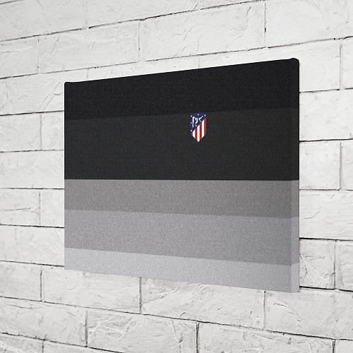 Картина прямоугольная ФК Атлетико Мадрид: Серый стиль / 3D-принт – фото 3
