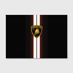 Холст прямоугольный Lamborghini Race, цвет: 3D-принт — фото 2