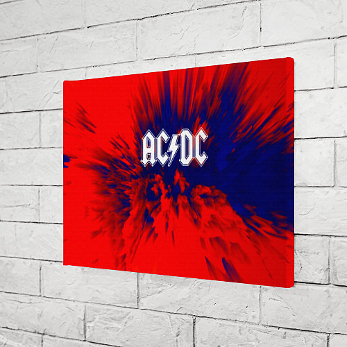 Картина прямоугольная AC/DC: Red & Blue / 3D-принт – фото 3