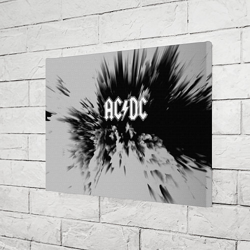 Картина прямоугольная AC/DC: Grey & Black / 3D-принт – фото 3