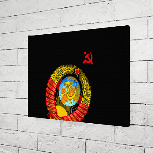 Картина прямоугольная Герб СССР / 3D-принт – фото 3