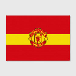 Холст прямоугольный FC Man United: Red Style, цвет: 3D-принт — фото 2