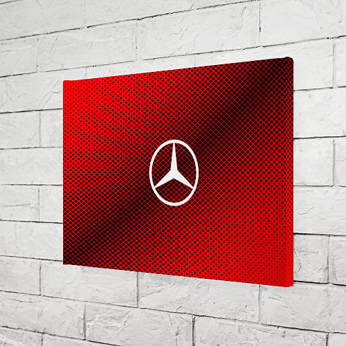 Картина прямоугольная Mercedes: Red Carbon / 3D-принт – фото 3