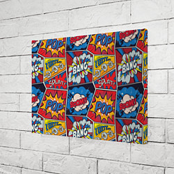 Холст прямоугольный Pop art pattern, цвет: 3D-принт — фото 2