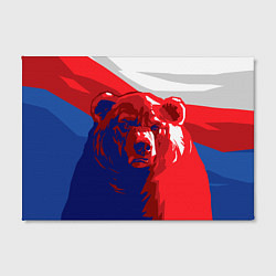 Холст прямоугольный Российский медведь, цвет: 3D-принт — фото 2