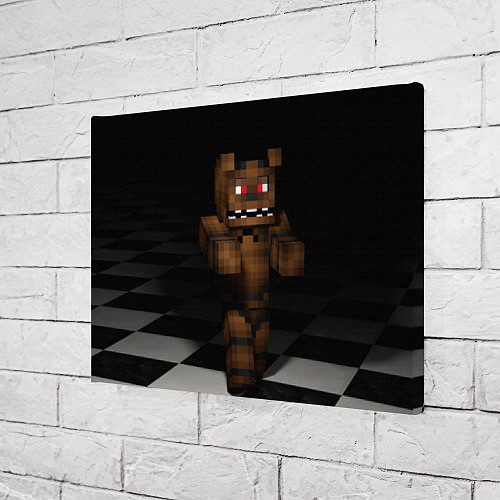 Картина прямоугольная Minecraft: Freddy FNAF / 3D-принт – фото 3