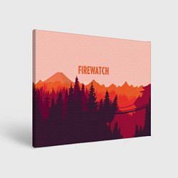 Картина прямоугольная Firewatch: Orange Style