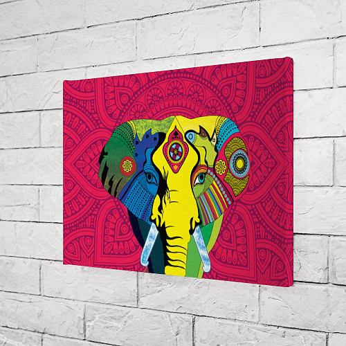 Картина прямоугольная Индийский слон / 3D-принт – фото 3