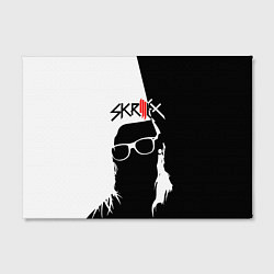 Холст прямоугольный Skrillex: Black & White, цвет: 3D-принт — фото 2
